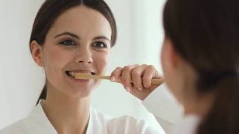 Regular Brushing & Flossing Teeth